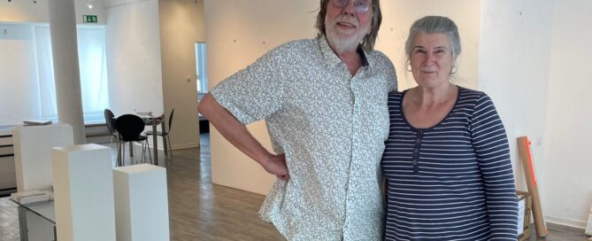 Barbara Griffin with Winfried Baar, chair of Galerie KiR