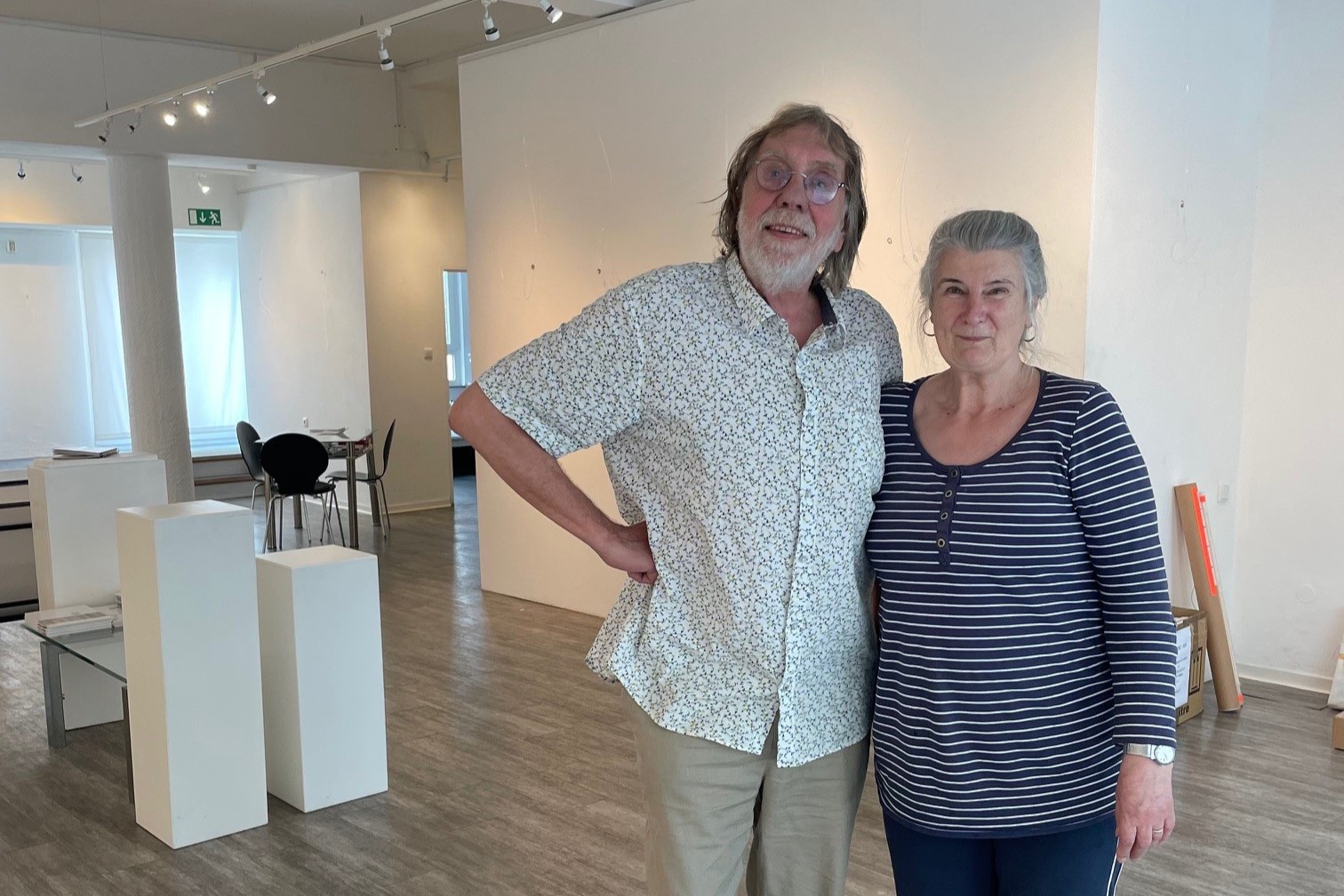 Barbara Griffin with Winfried Baar, chair of Galerie KiR