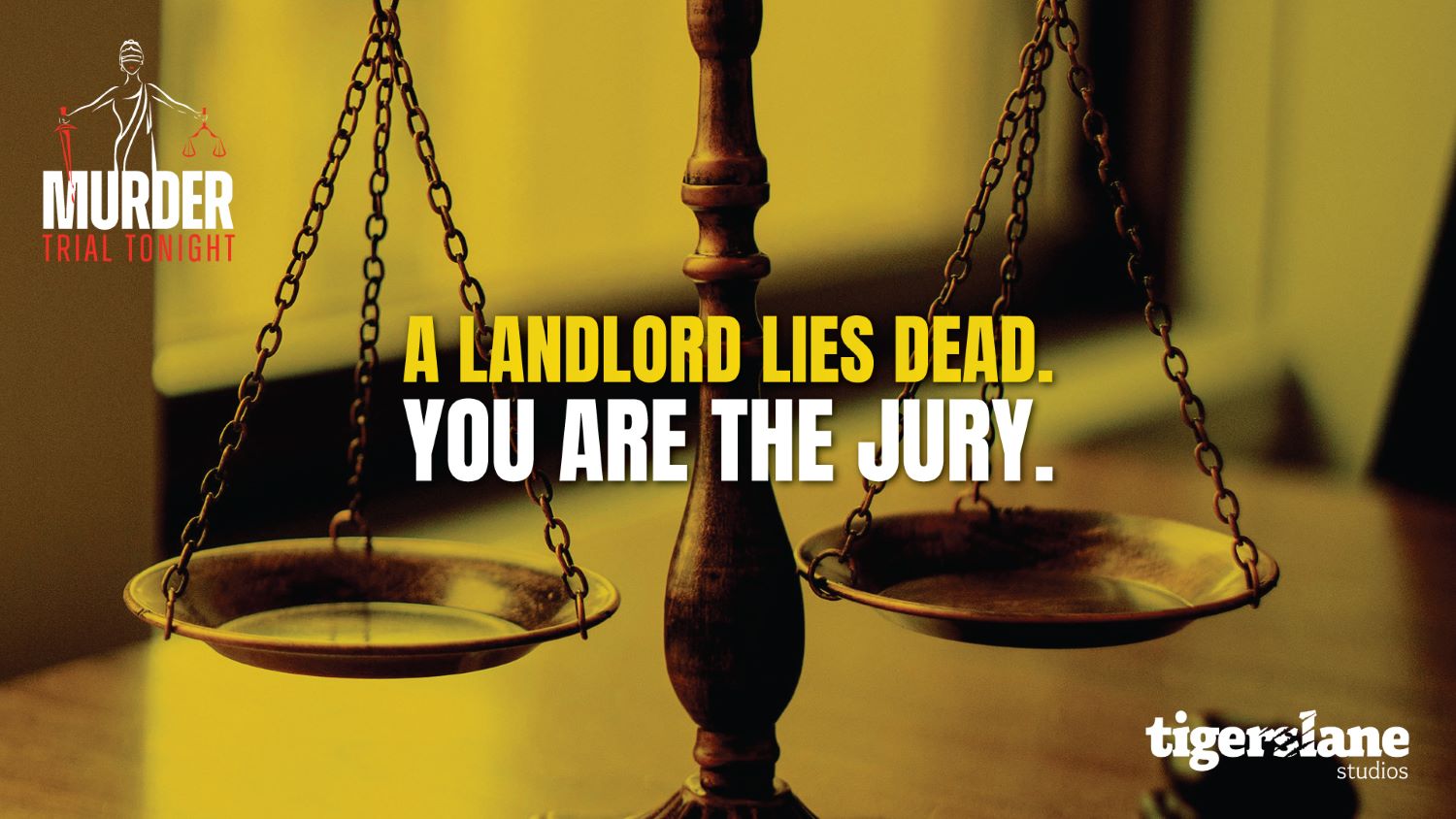 Murder Trial Tonight Death of a Landlord event poster
