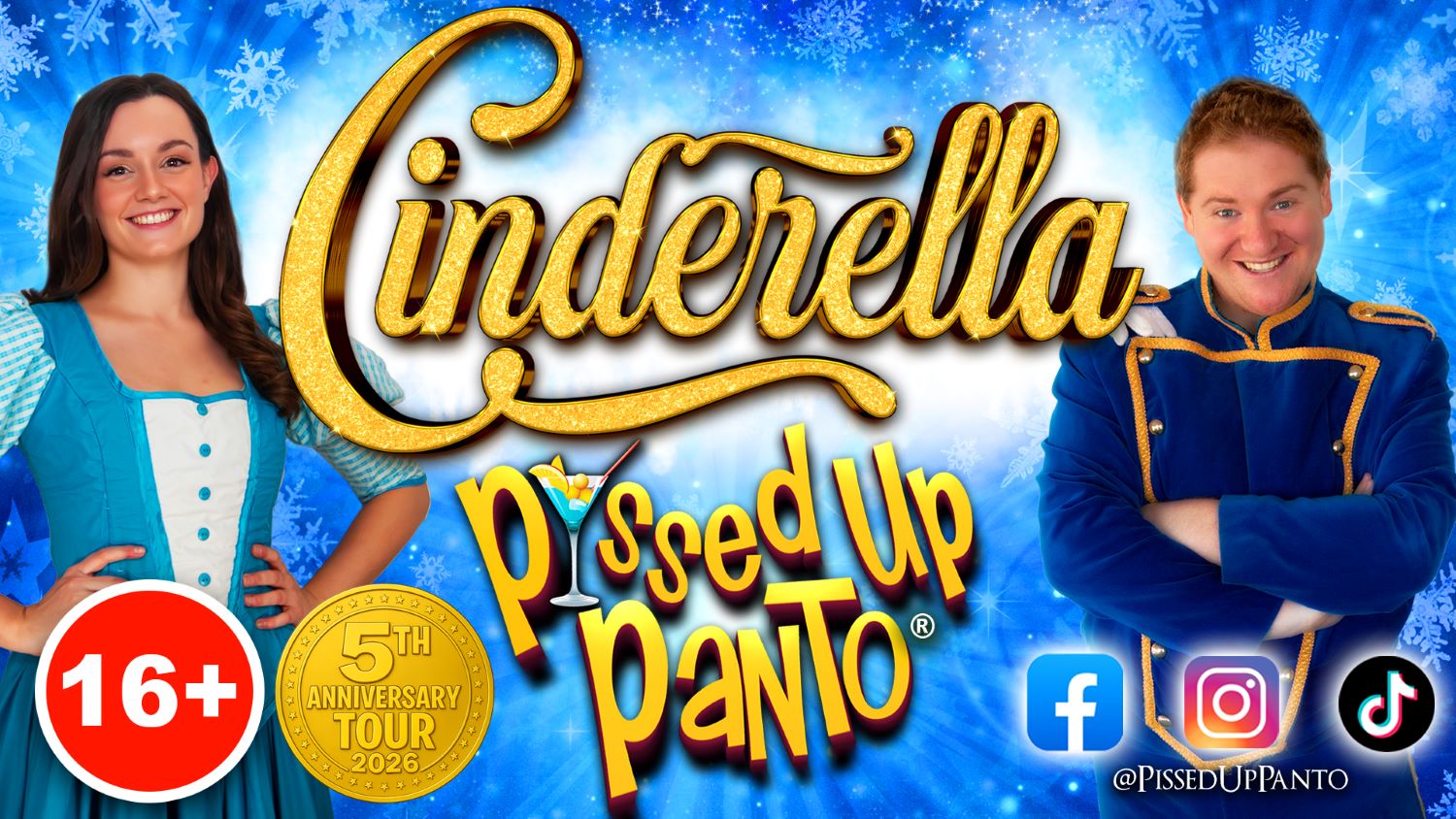 Pissed up panto Cinderella event poster