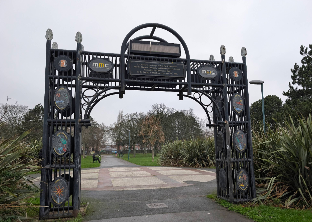 Ayresome Gardens millennium arch photo by ilona rigo