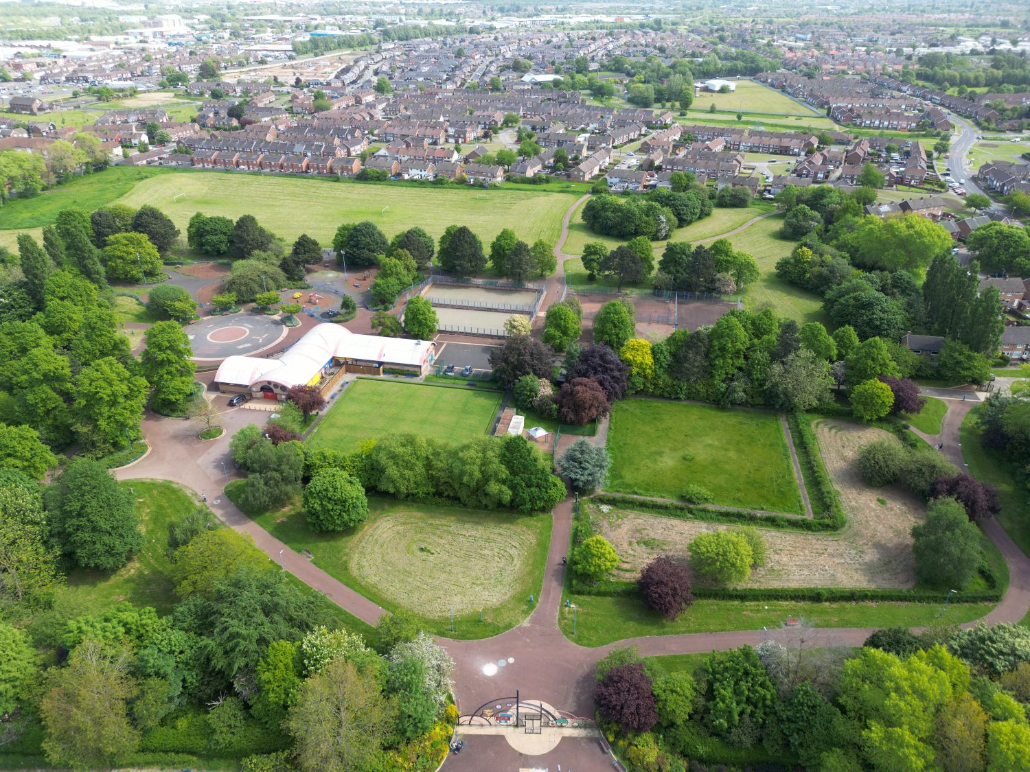 Pallister park drone shot