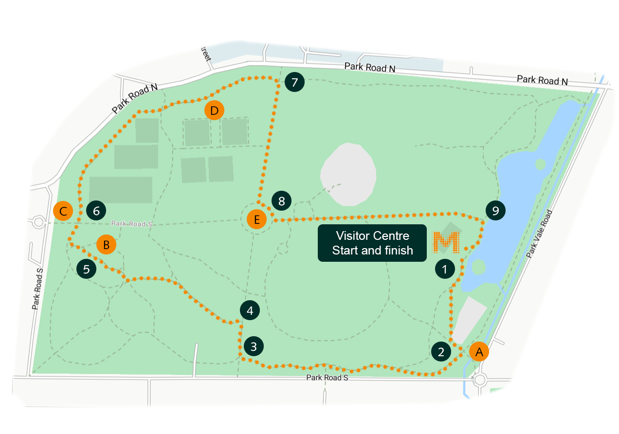 albert park walking trail map