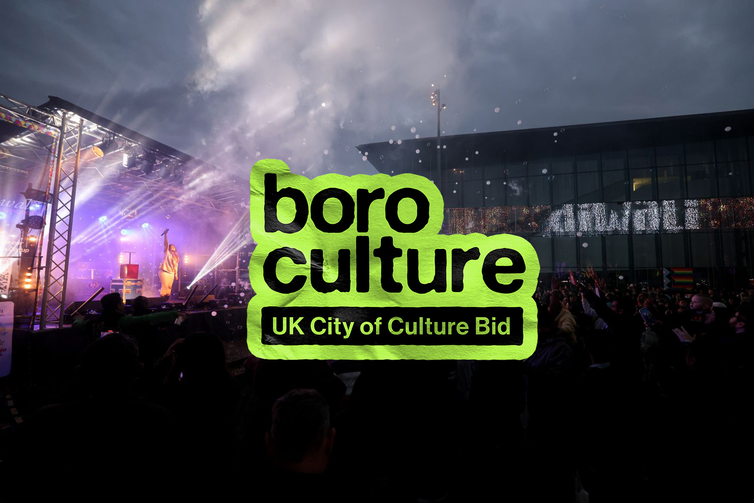 Boro Culture diwali festival with logo centre